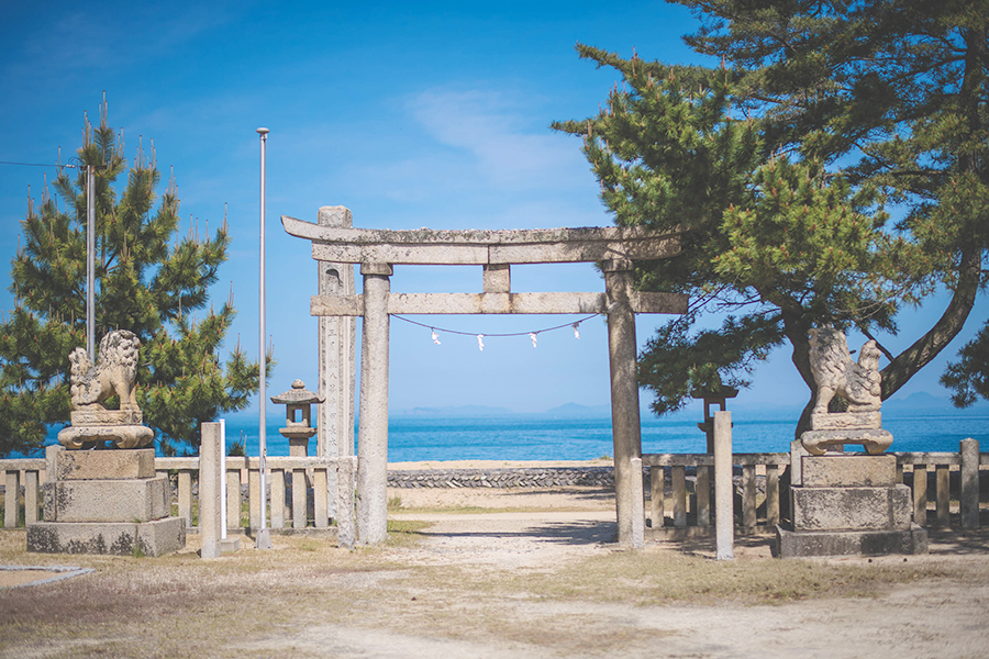 弓削神社の鳥居