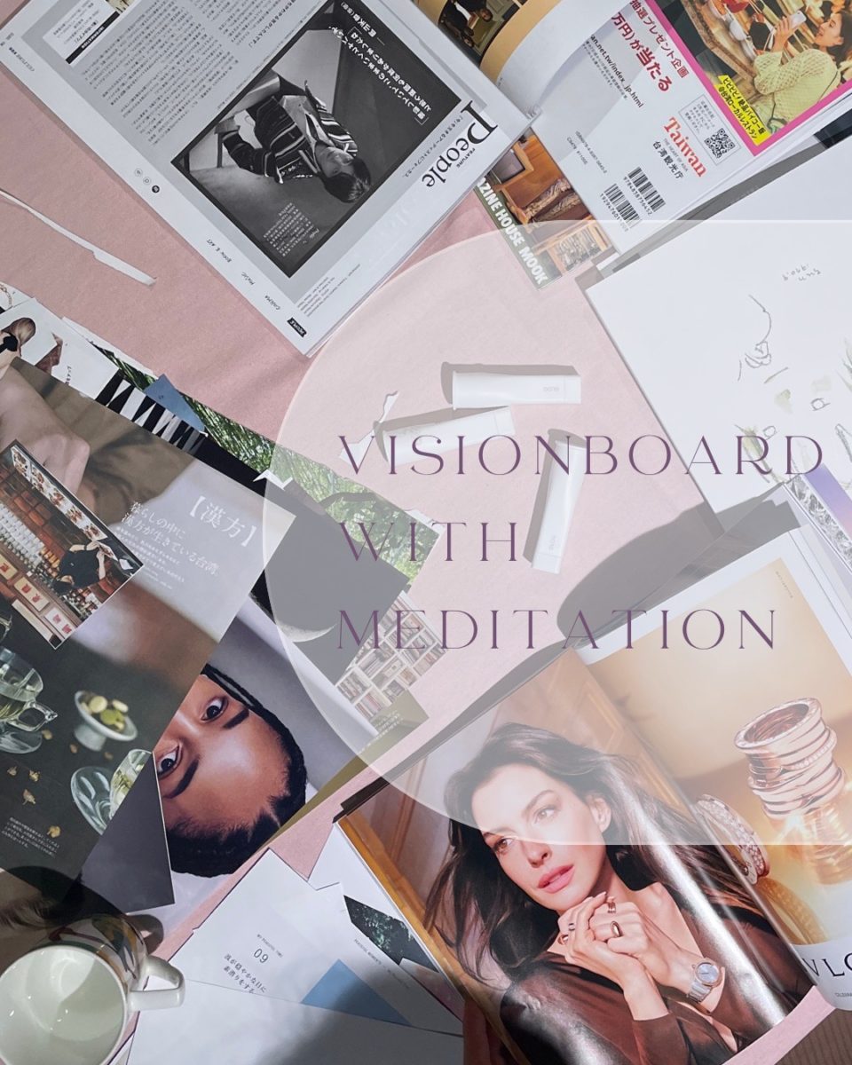 Vision board with Meditation